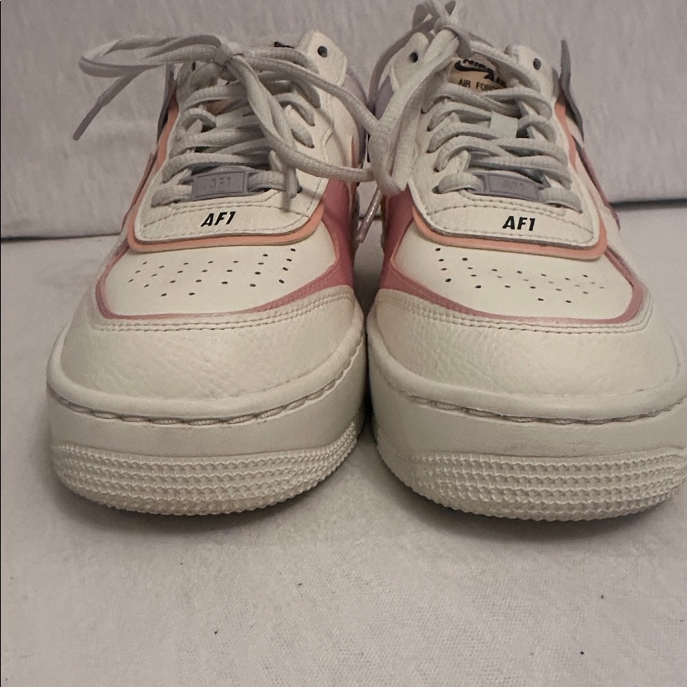 Nike Women’s Air Force 1 Shadow Orange Chalk Pink Glaze CI0919-111 Shoe Size 8.5 - Picture 4 of 15